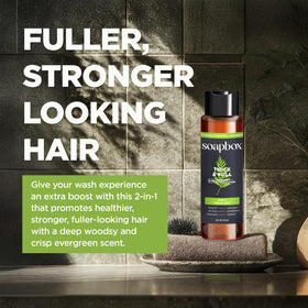 Soapbox ingredients sea moss and biotin highlighting strengthening benefit
