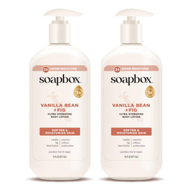 Soapbox front packaging showing label and two-bottle value pack for everyday hydration