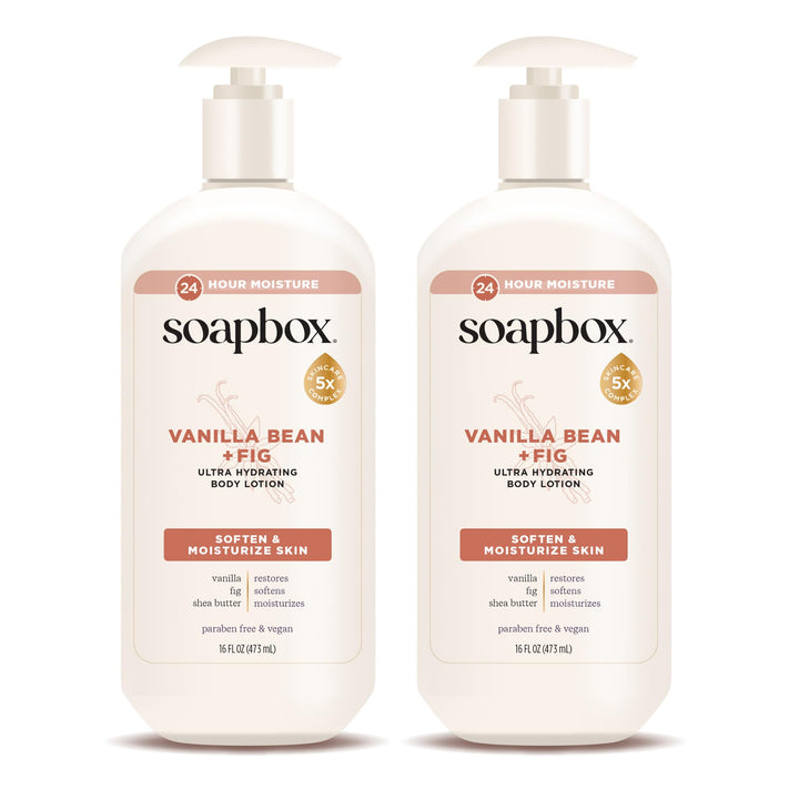 Soapbox front packaging showing label and two-bottle value pack for everyday hydration