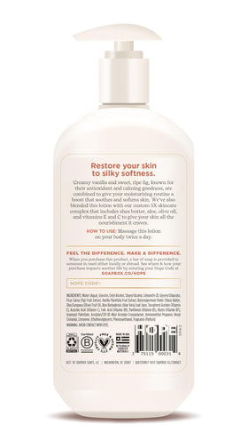 Soapbox lotion texture close-up highlighting silky, lightweight moisturizing finish