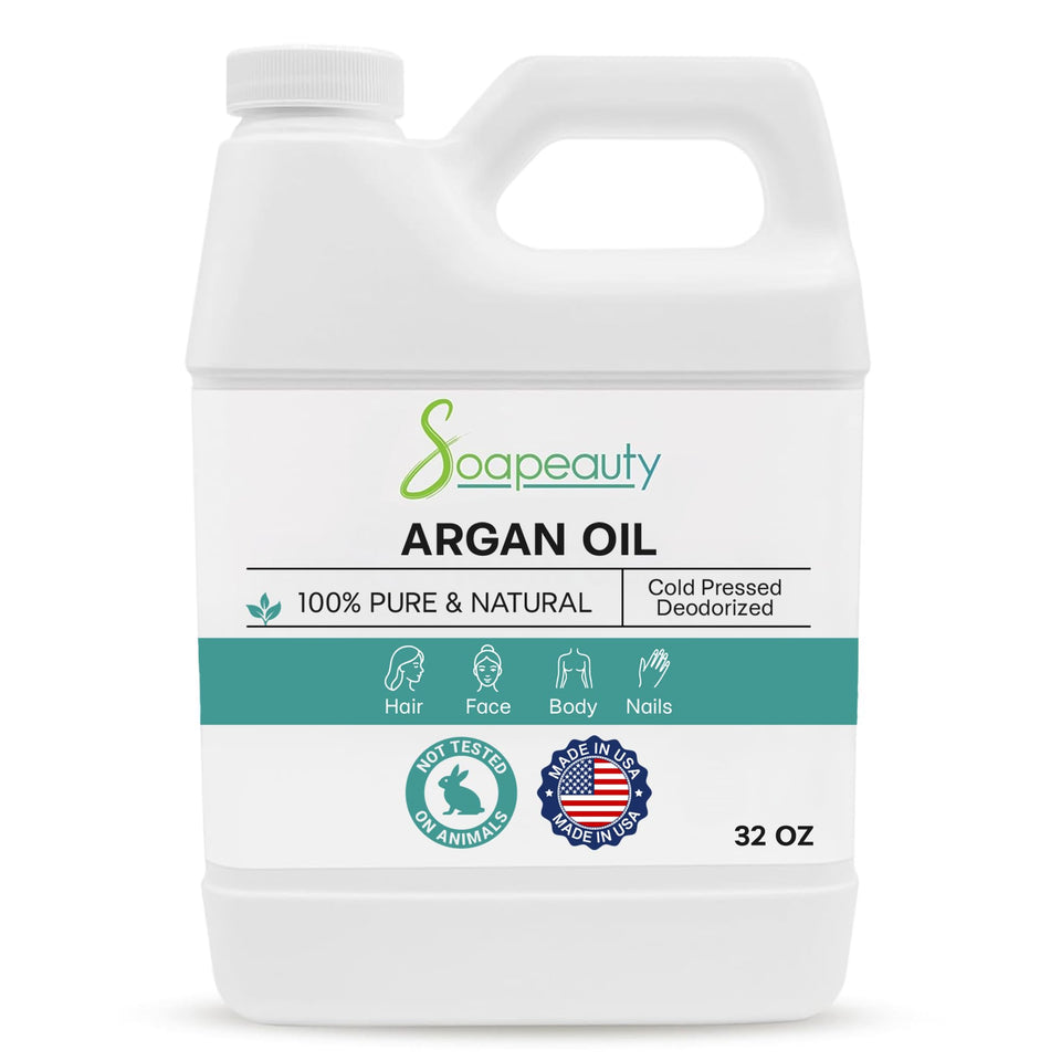 Soapeauty front bottle packaging showing 32 oz size and label benefits