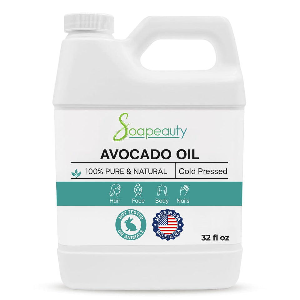 Soapeauty bottle front view showing label and size, highlights purity and value
