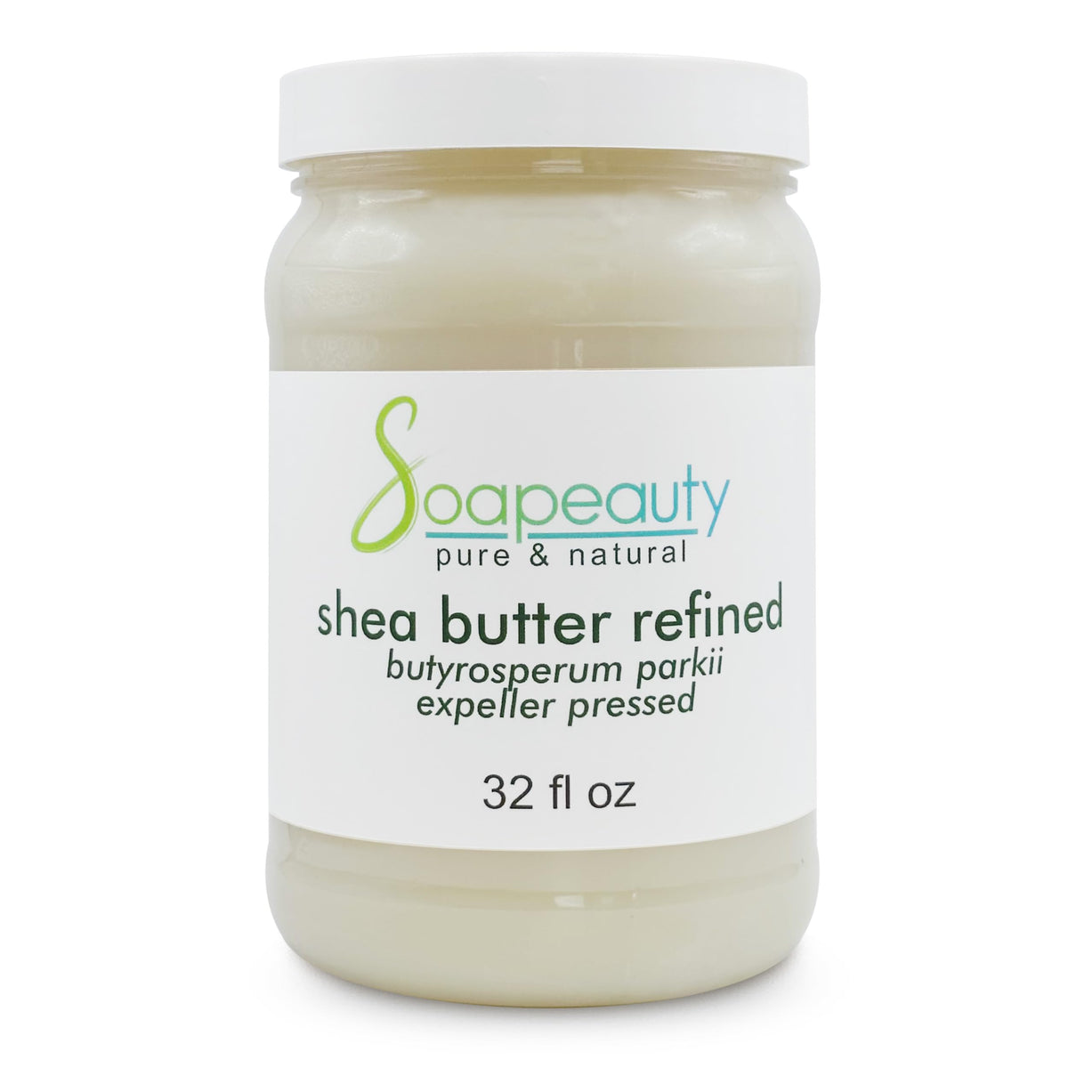 soapeauty front tub 32oz showing packaging and generous size benefit
