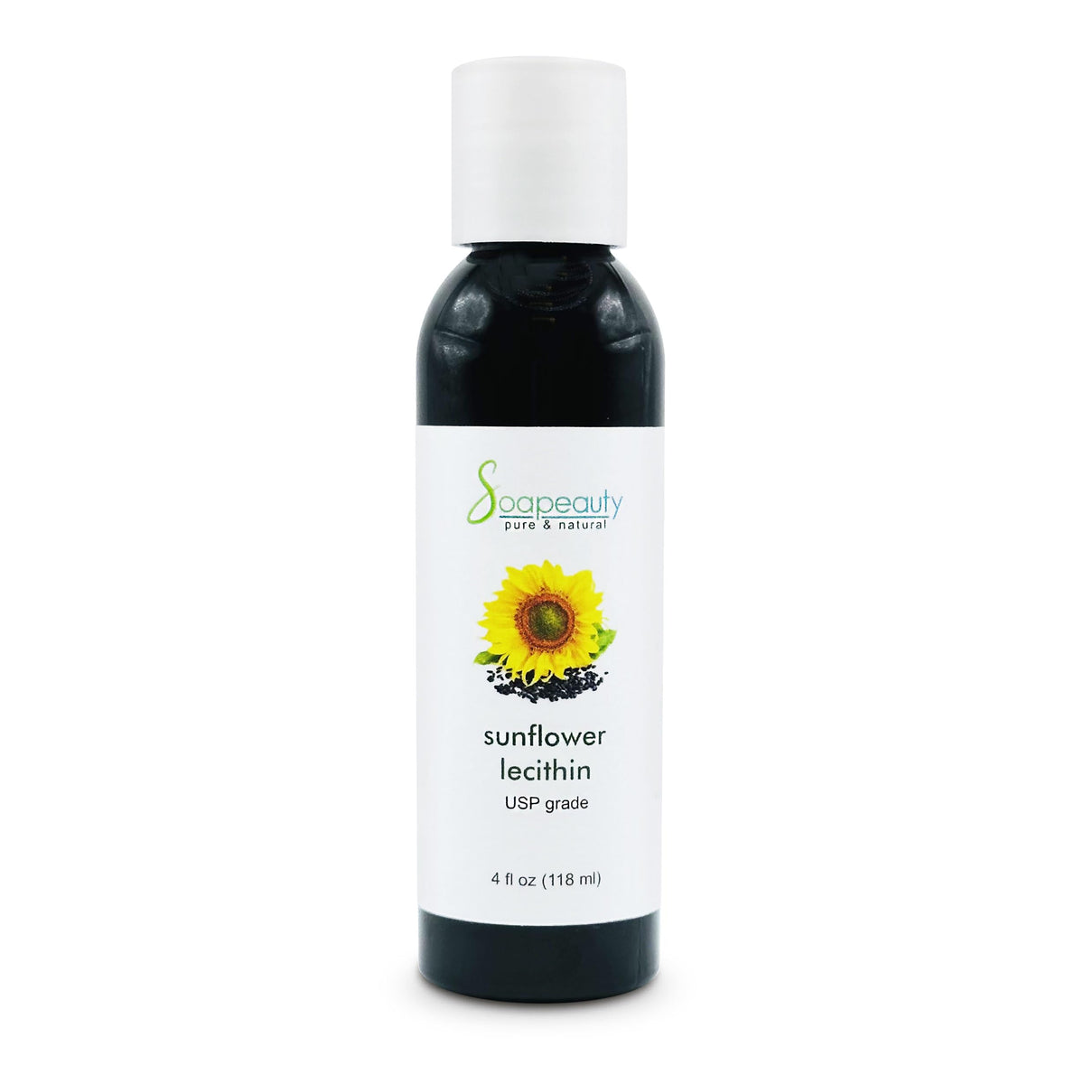 Soapeauty bottle front label showing product and clean benefits