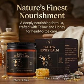 Soaps and Scent Company on a winter nightstand lifestyle shot showing soothing skin care benefit