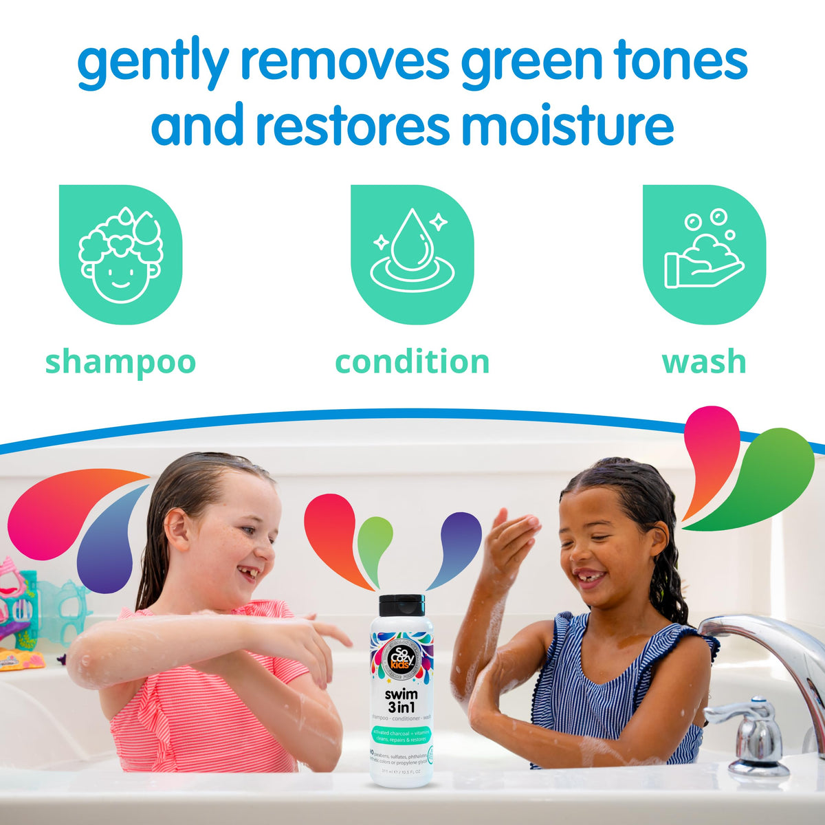 SoCozy activated charcoal ingredient visual removing chlorine buildup