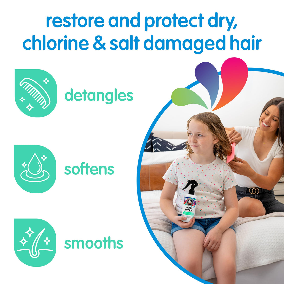 SoCozy mist on hair showcasing lightweight texture and shine