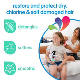 SoCozy mist on hair showcasing lightweight texture and shine