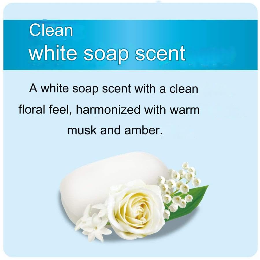 SOFIA BY ODE pouch on bathroom shelf in minimalist setting showing fresh white soap scent for everyday use