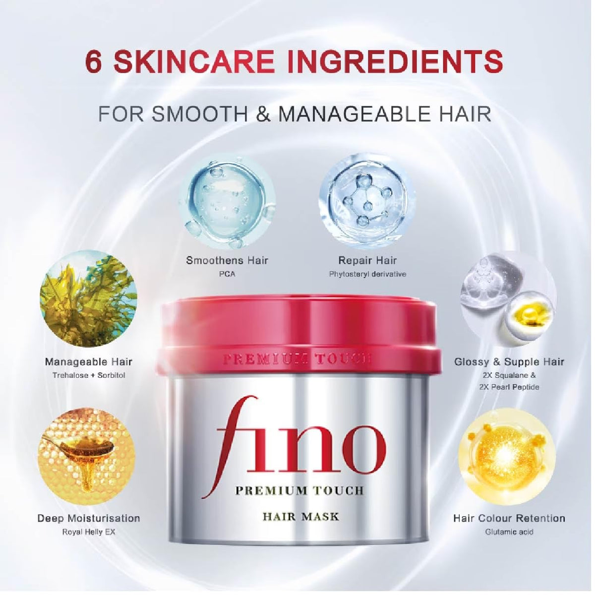 SOFIA BY ODE mask being scooped into hand showing application ease and quick detangling benefit