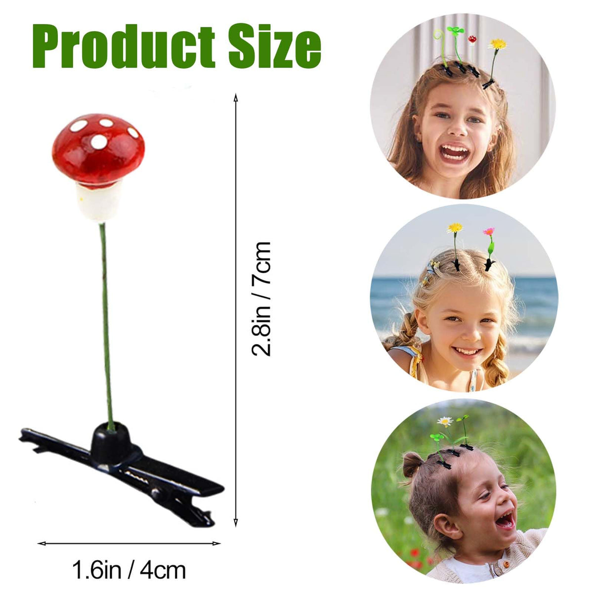 SOFISO kids wearing clips at party, cheerful accessories for events and school