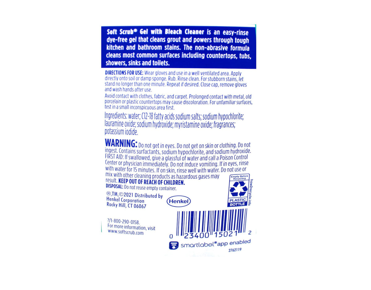 Soft Scrub used on shower tile removing soap scum and stains