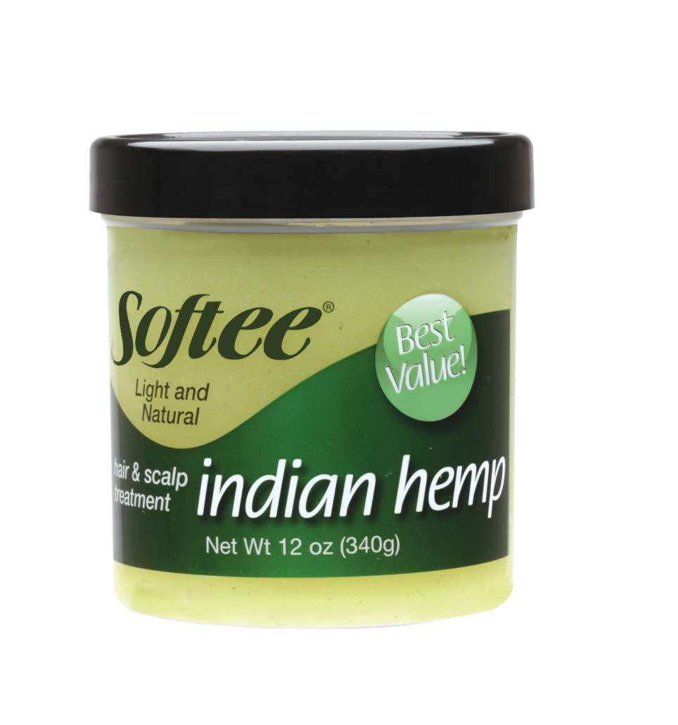 Softee Indian Hemp 12 oz held in hand illustrating product scale and travel convenience