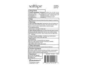 Softlips vanilla open stick close-up highlighting smooth glide benefit