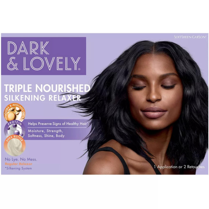 SoftSheen Dark and Lovely front packaging showing kit and clarity benefit