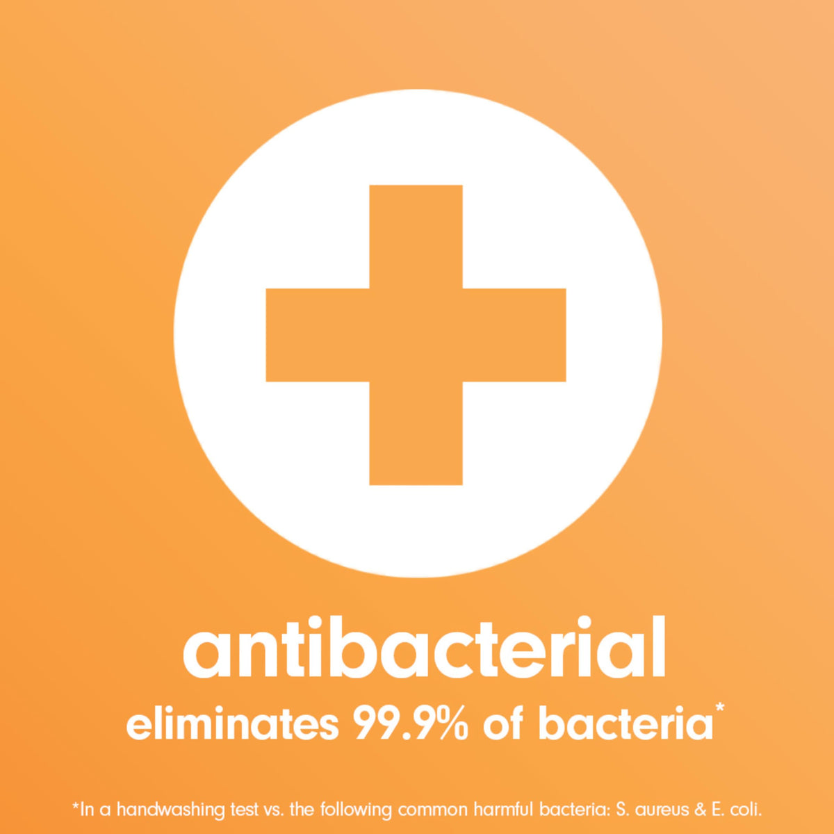 Softsoap bottle label detail showing brand name and antibacterial formula information