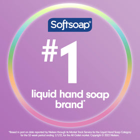 Softsoap bottle on a bathroom sink showing accessibility and tidy appearance benefit