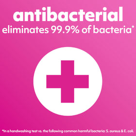 Softsoap crisp clean bottle label detail highlighting antibacterial information