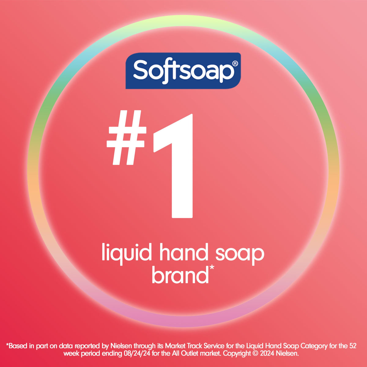 Softsoap energized pump close-up demonstrating easy dispensing and controlled dosing benefit