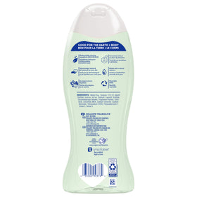 Softsoap eucalyptus and mint with leaves representing biodegradable cleaning ingredients