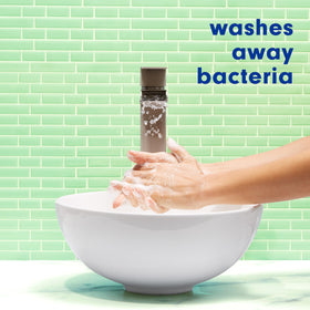 Softsoap on a kitchen sink showing convenient everyday use and freshness