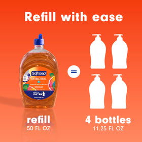 Softsoap label ingredient area highlighting paraben-free formulation