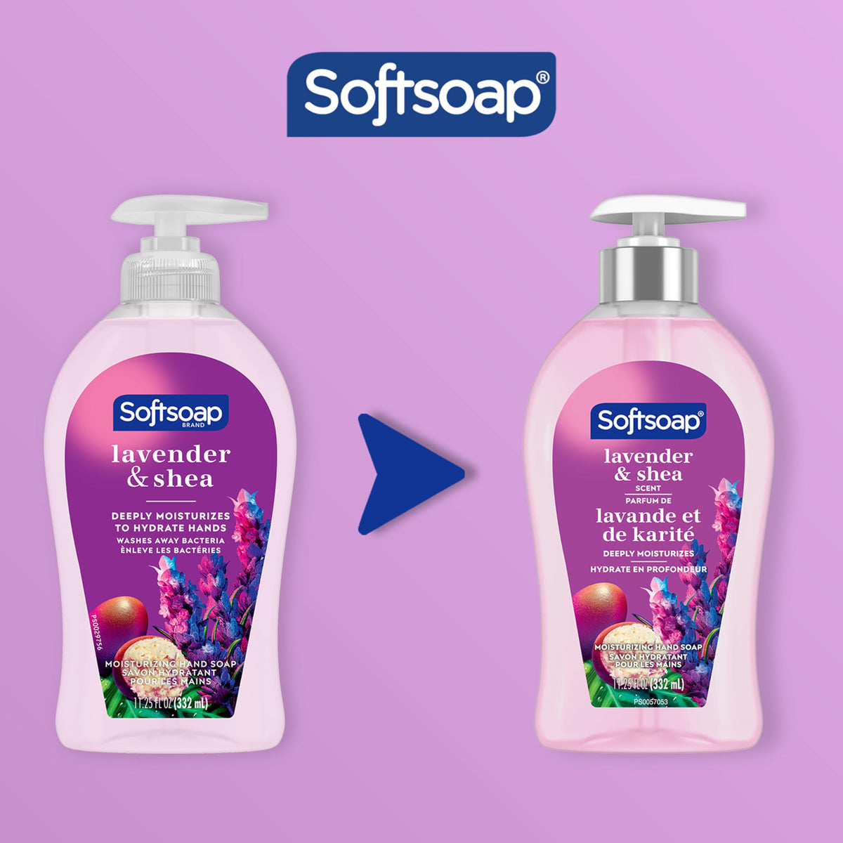 Softsoap pump and label close-up highlighting convenient dispenser and style