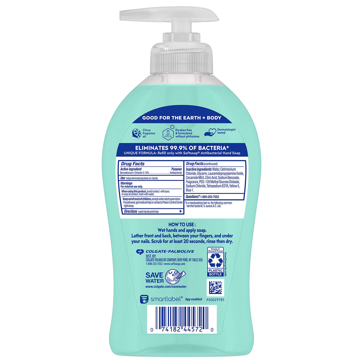 Softsoap on bathroom counter in lifestyle scene showing fresh scent