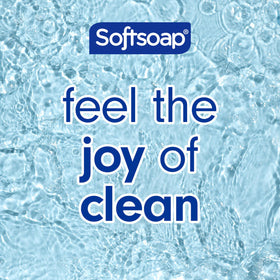 Softsoap pump dispenser closeup for easy one-handed use benefit