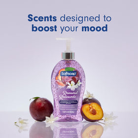 Purple Softsoap texture droplet highlighting smooth lather benefit