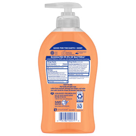 Softsoap refill guidance label close-up advising to refill only with same product