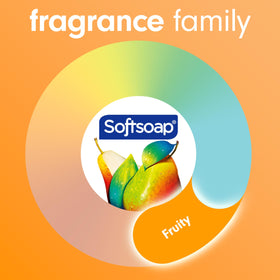 Softsoap bottle in hand washing scene illustrating effective use and ease