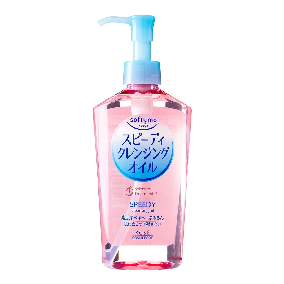 softymo bottle front packaging showing label and 230ml size, quick makeup removal