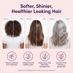 sohl-I.D. applied to curly hair reducing frizz and enhancing curl definition
