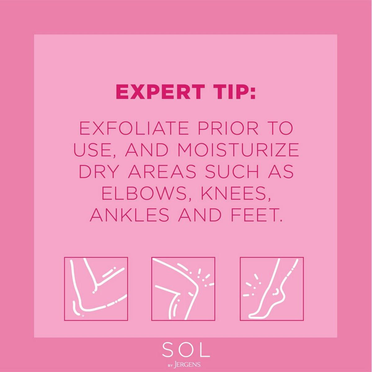 SOL by Jergens self-tanning mitt beside mousse for even, mess-free application