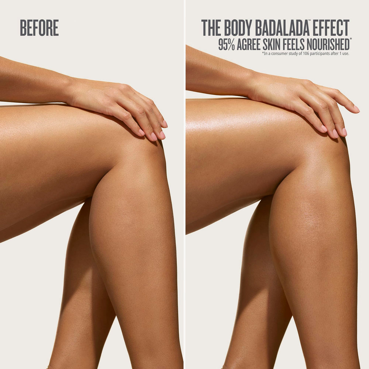 Sol de Janeiro hand applying lotion showing quick skin absorption benefit