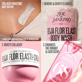 Sol de Janeiro lather demo on hand illustrating gentle cleansing and softness