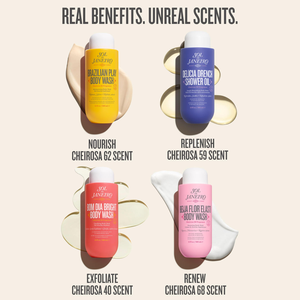 Sol de Janeiro bottle in shower lifestyle setting showing daily routine benefit
