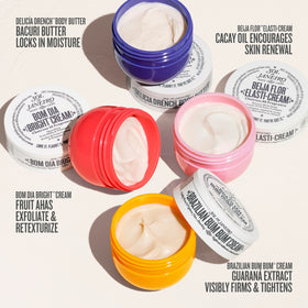 Sol de Janeiro Beija Flor Elasti-Cream in palm showing silky finish and elasticity support