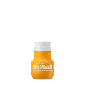 Sol de Janeiro front bottle showing travel-size and readable label for easy identification