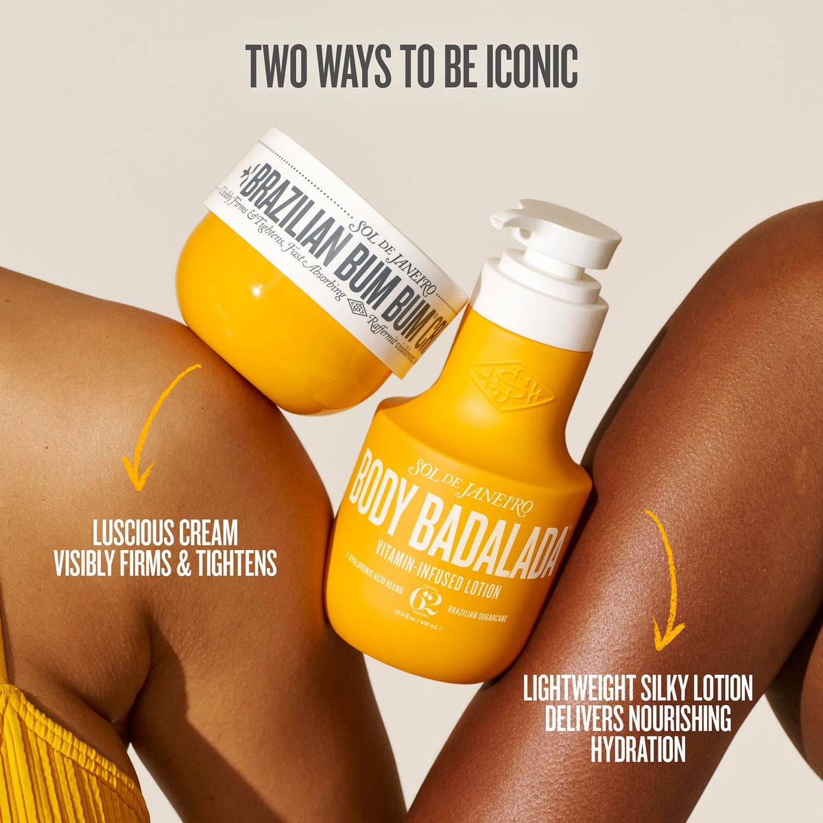 Sol de Janeiro bottle on bathroom shelf in lifestyle scene for everyday routine convenience