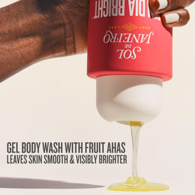 Sol de Janeiro label close-up showing ingredients and Cheirosa 40 fragrance notes