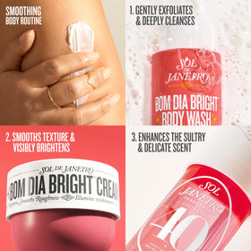 Sol de Janeiro body wash in shower scene for brightening and scented experience
