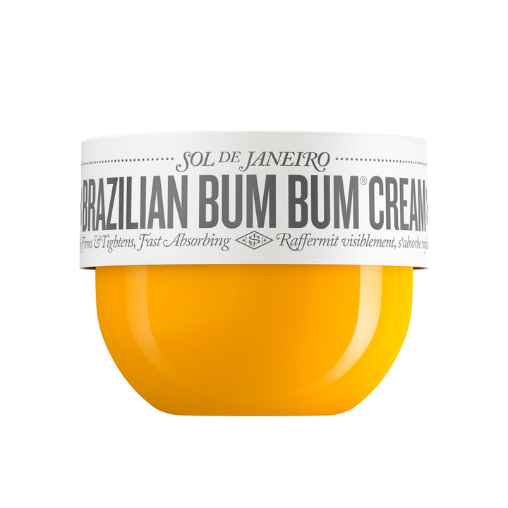 Sol de Janeiro jar front view showing brand and attractive packaging benefit: recognizable branding