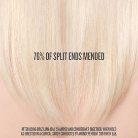 Sol de Janeiro before and after hair showing smoother, less frizzy results