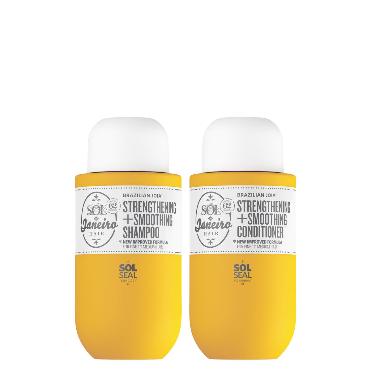 Sol de Janeiro travel set front packaging showing duo and benefits