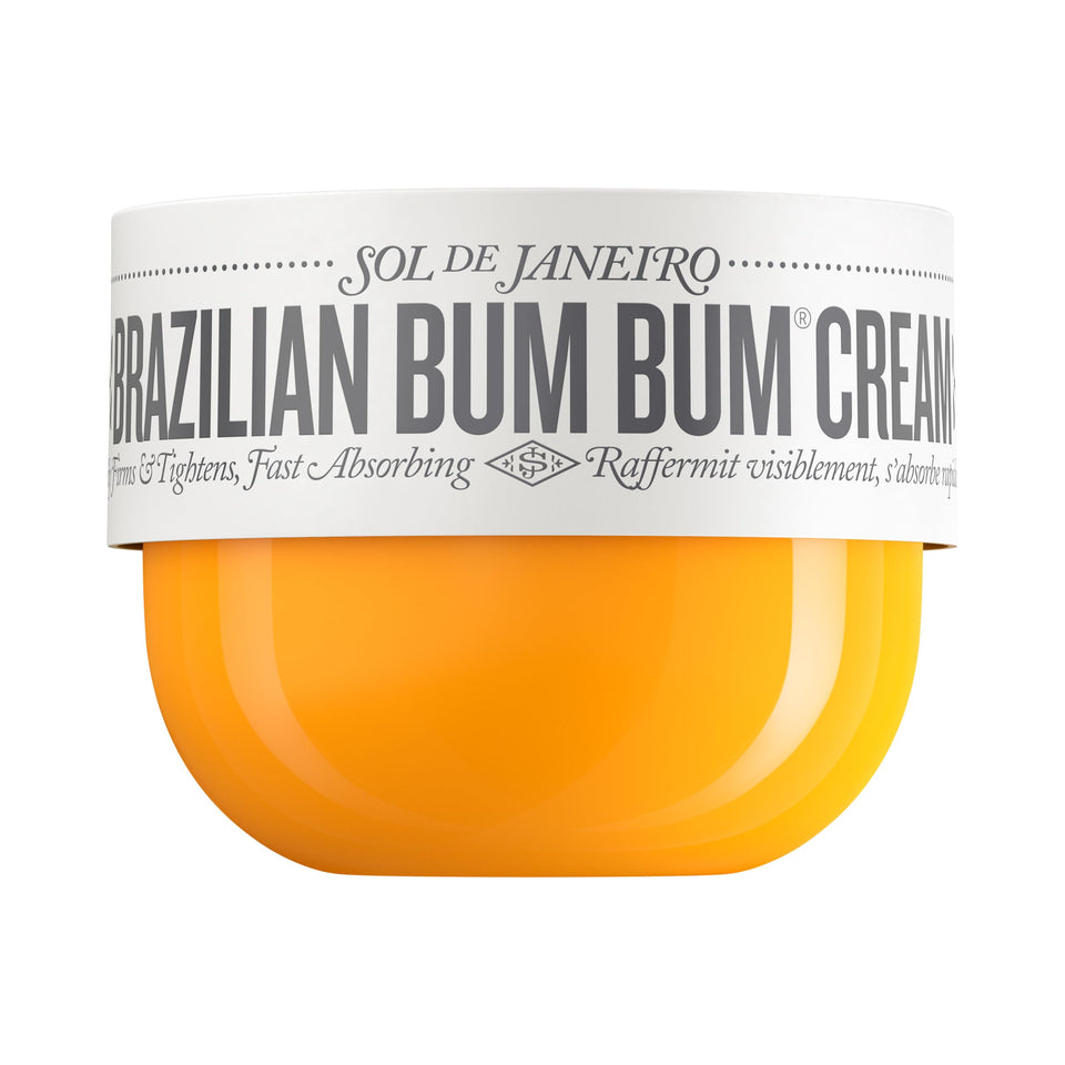 Sol de Janeiro front view of 240ml jar showing vibrant packaging and size benefit