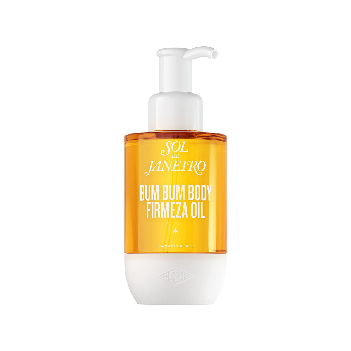 Sol de Janeiro front packaging of Bum Bum Firmeza oil showing product and benefit