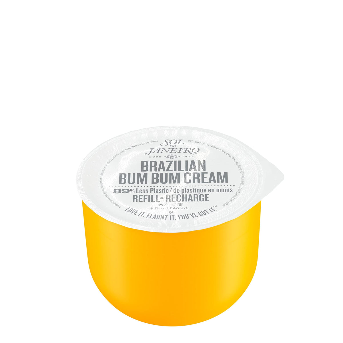 Sol de Janeiro refill pod front view showing product refill benefits
