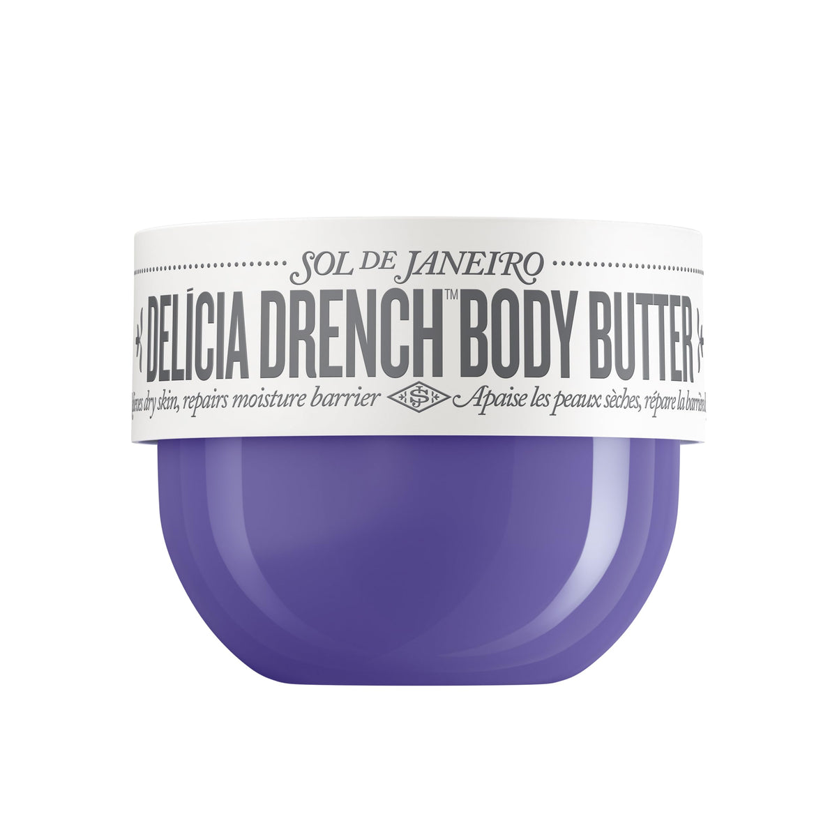 Sol de Janeiro jar front view showing 150mL design and luxe scent benefit